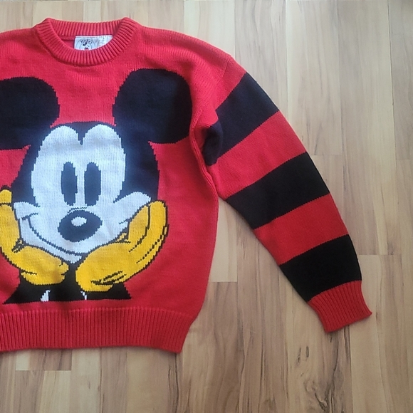 Vintage 90s Mickey Mouse Sweater S - Picture 4 of 11